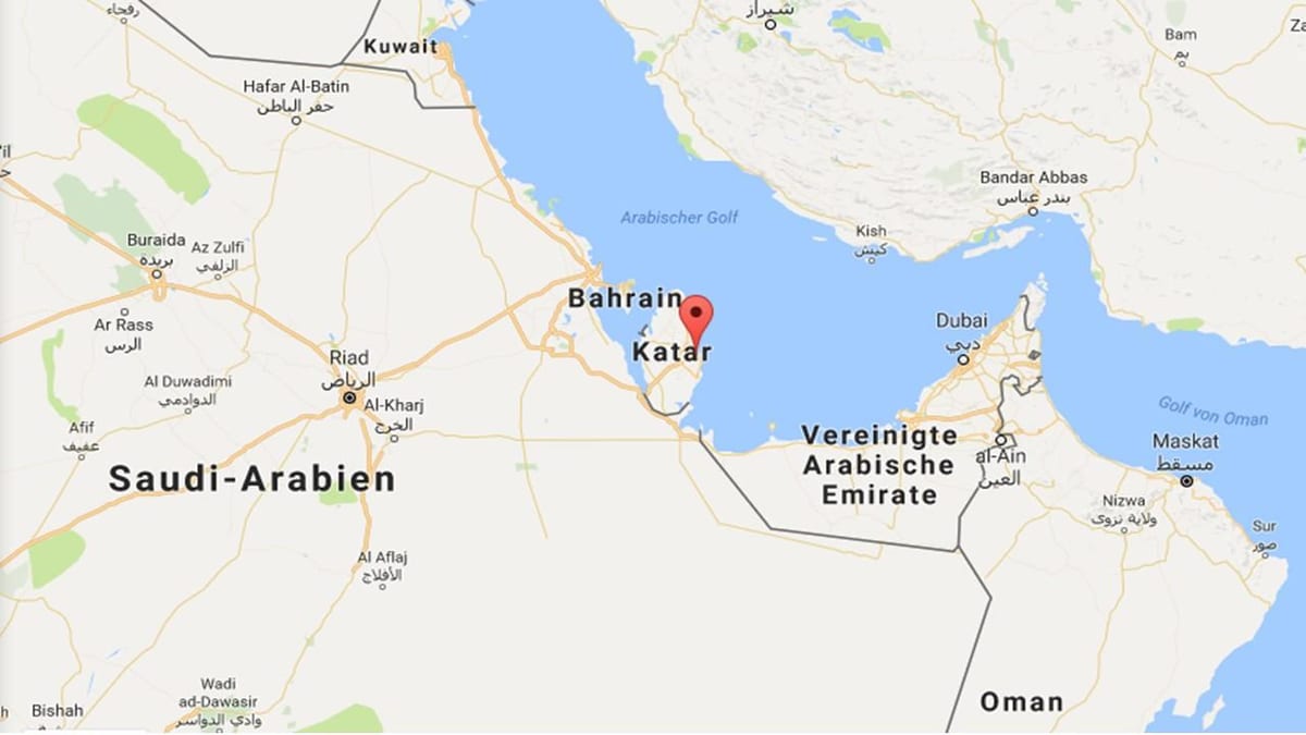 kat jeyografik nan doha katar sou mond kat jeyografik