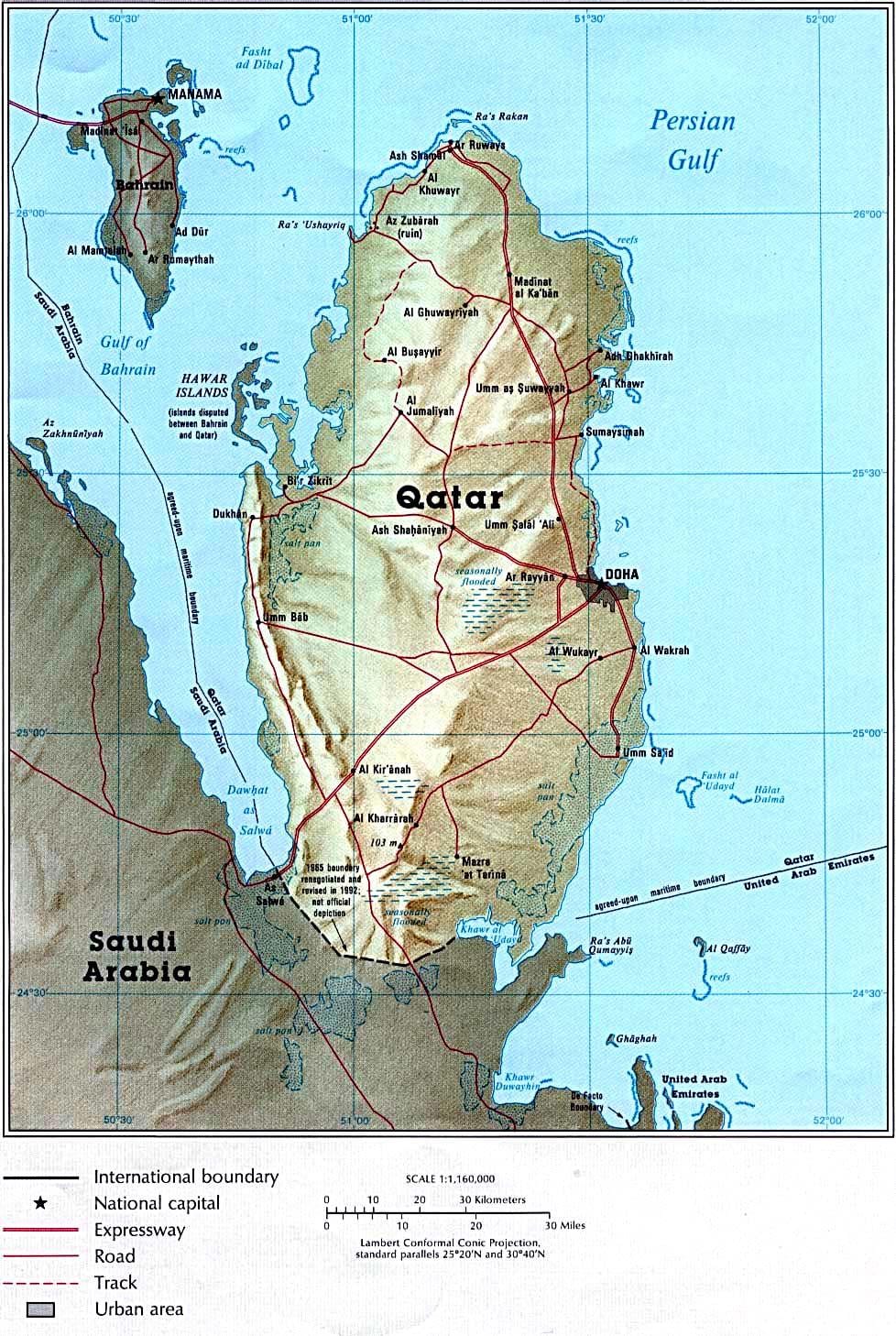Kat jeyografik nan katar wout