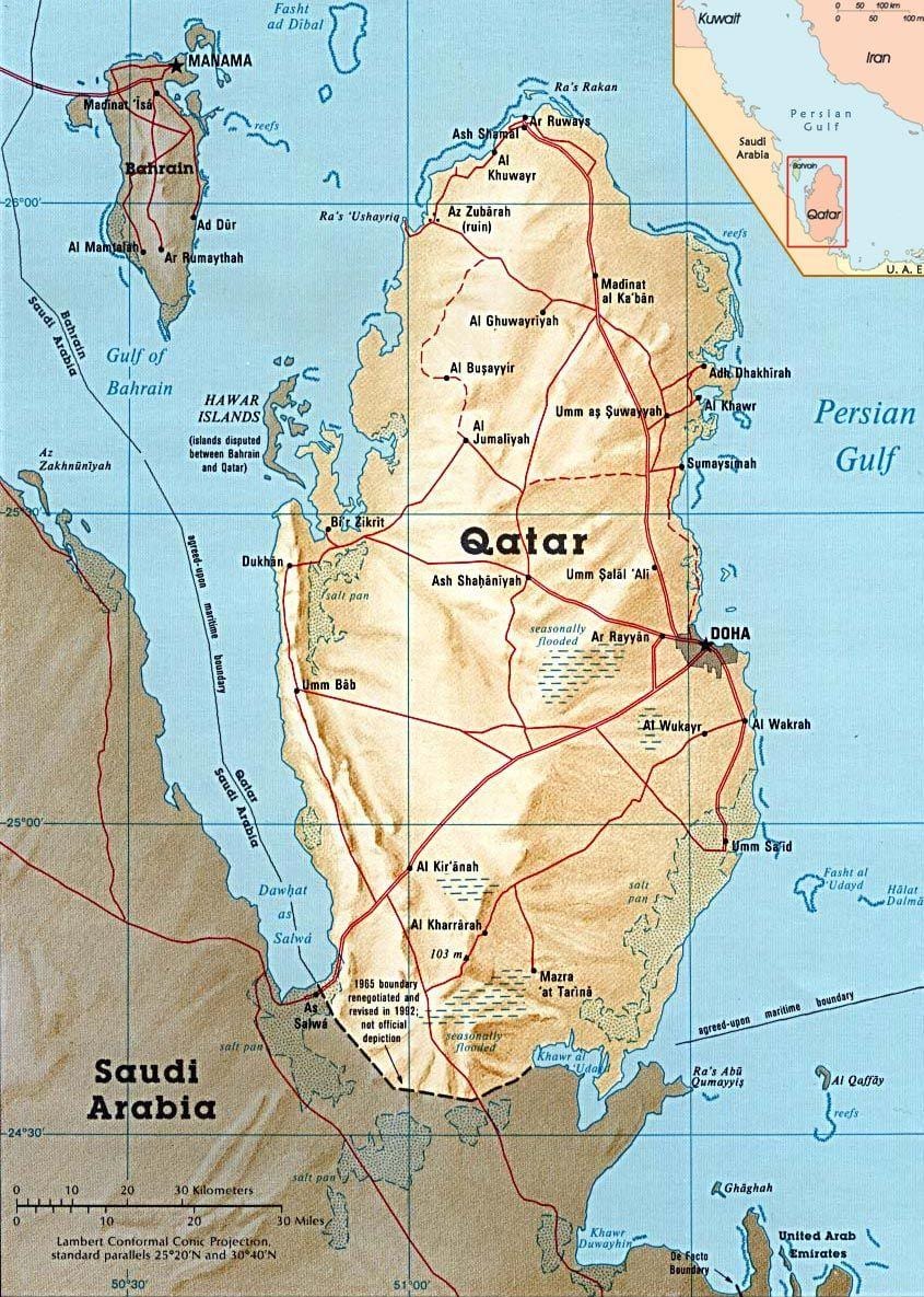 Kat jeyografik nan zile katar 