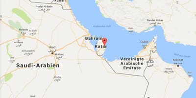 Kat jeyografik nan doha katar sou mond kat jeyografik