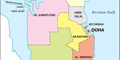 Kat jeyografik nan katar rejyon